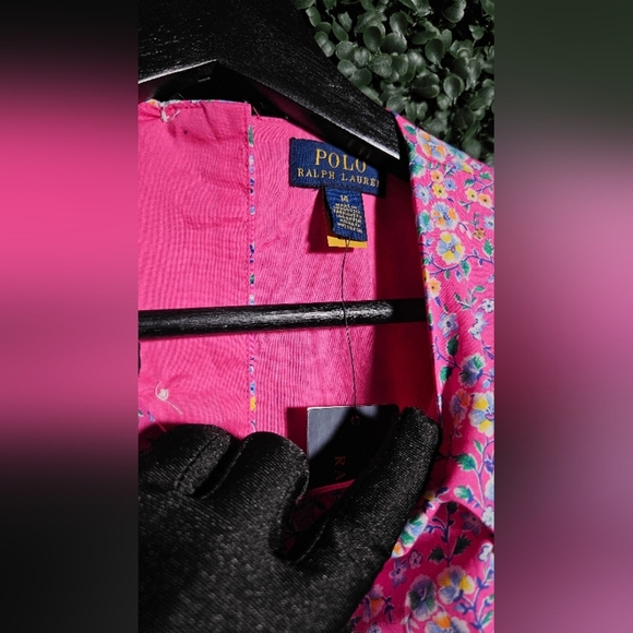 Polo by Ralph Lauren Pink Floral Kids Dress - Picture 4 of 5